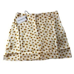 Minin Skirt Women Medium Ditsy Daisies 90's Clueless Mini Slip Skirt WeWoreWhat